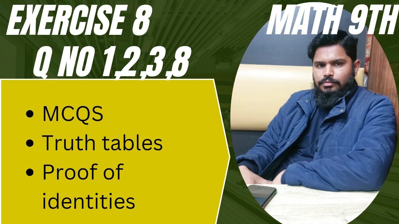 Ex 8 (Q1,2,3,,8) || Math 9th new book 
