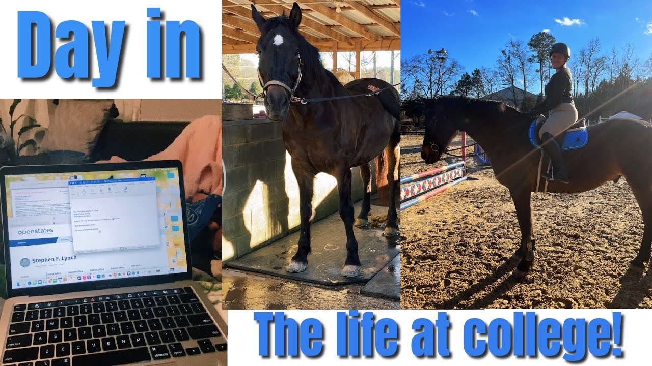 Day in the life of a college equestrian athlete!