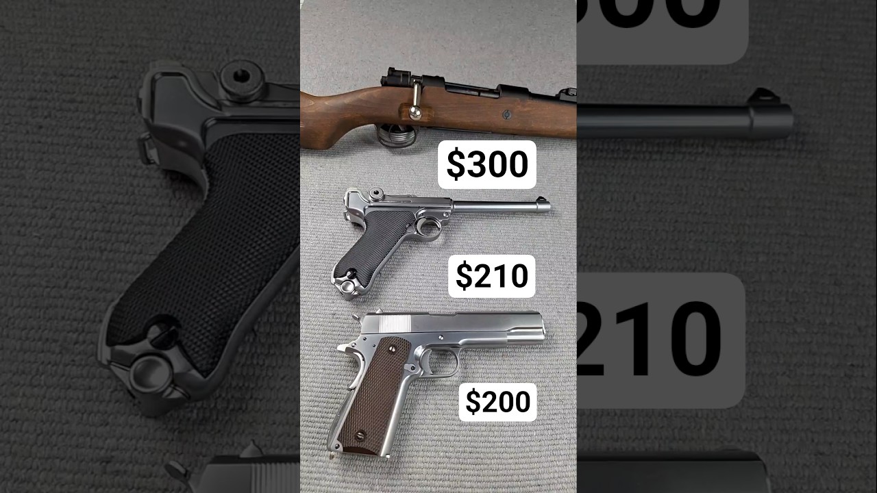 WWII in Airsoft Colt 1911 Luger P08 K98
