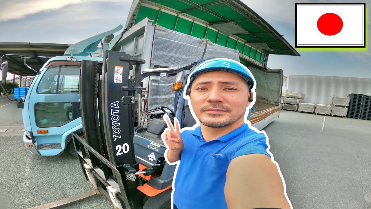 1 DIA de mi DURO TRABAJO como  CAMIONERO en JAPÓN 🚛