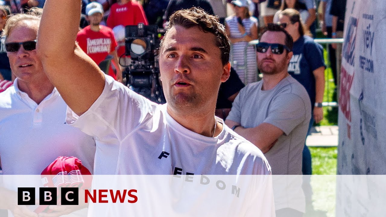 Manhunt for Charlie Kirk killer continues as Trump says it is 'dark moment for America' | BBC News
