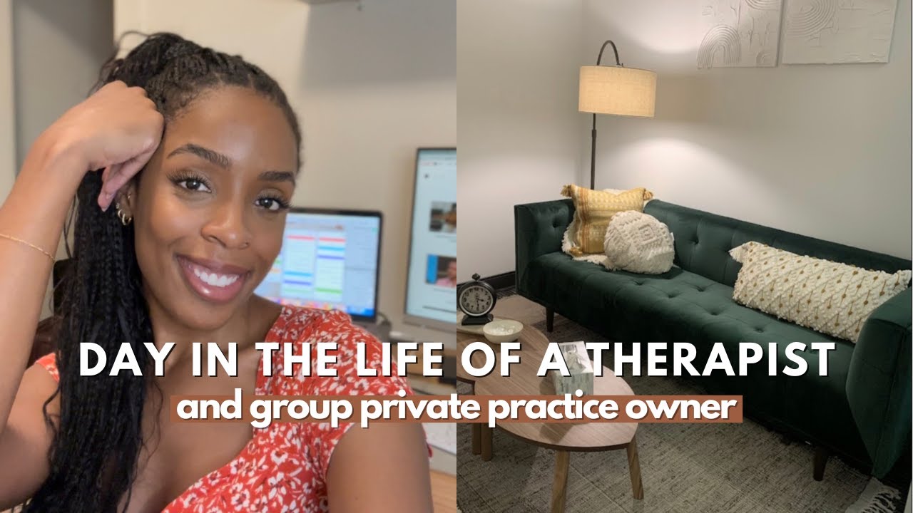 VLOG: DAY IN THE LIFE OF A THERAPIST IN PRIVATE PRACTICE - virtual/in-person sessions
