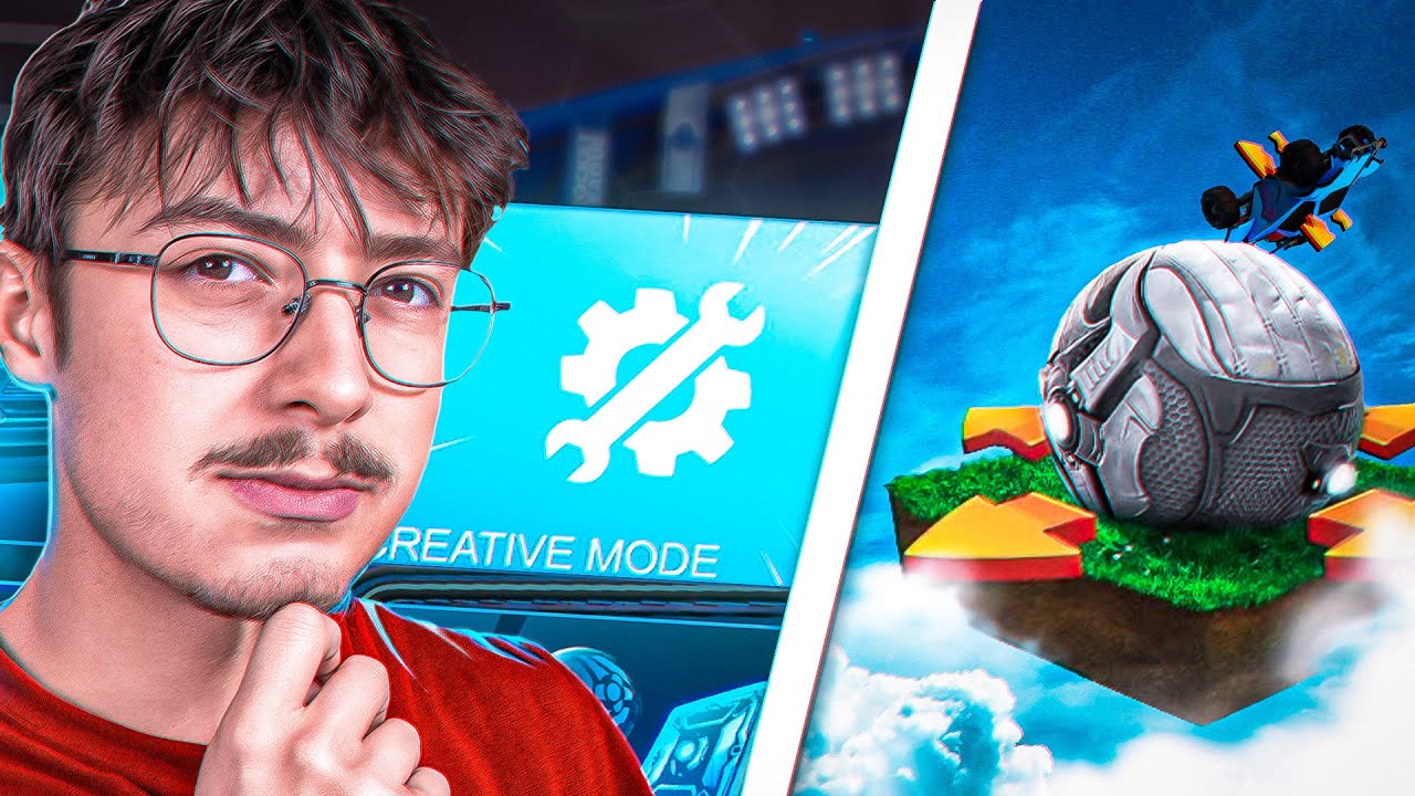 JE DÉCOUVRE LE MODE CRÉATIF SUR ROCKET LEAGUE ! 🤯 (c'est exceptionnel)