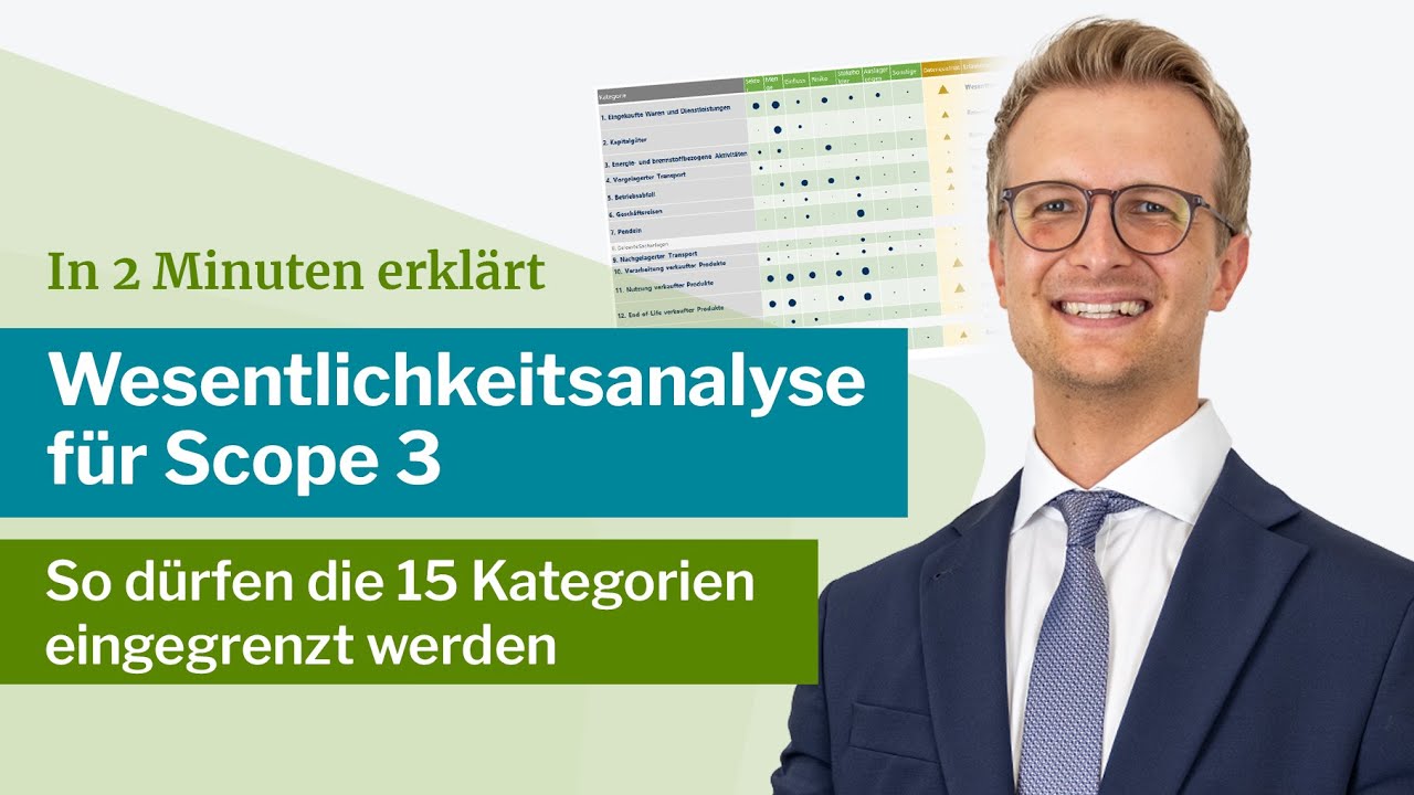 Wesentlichkeitsanalyse für Scope 3 Emissionen | So dürfen die 15 Kategorien eingegrenzt werden