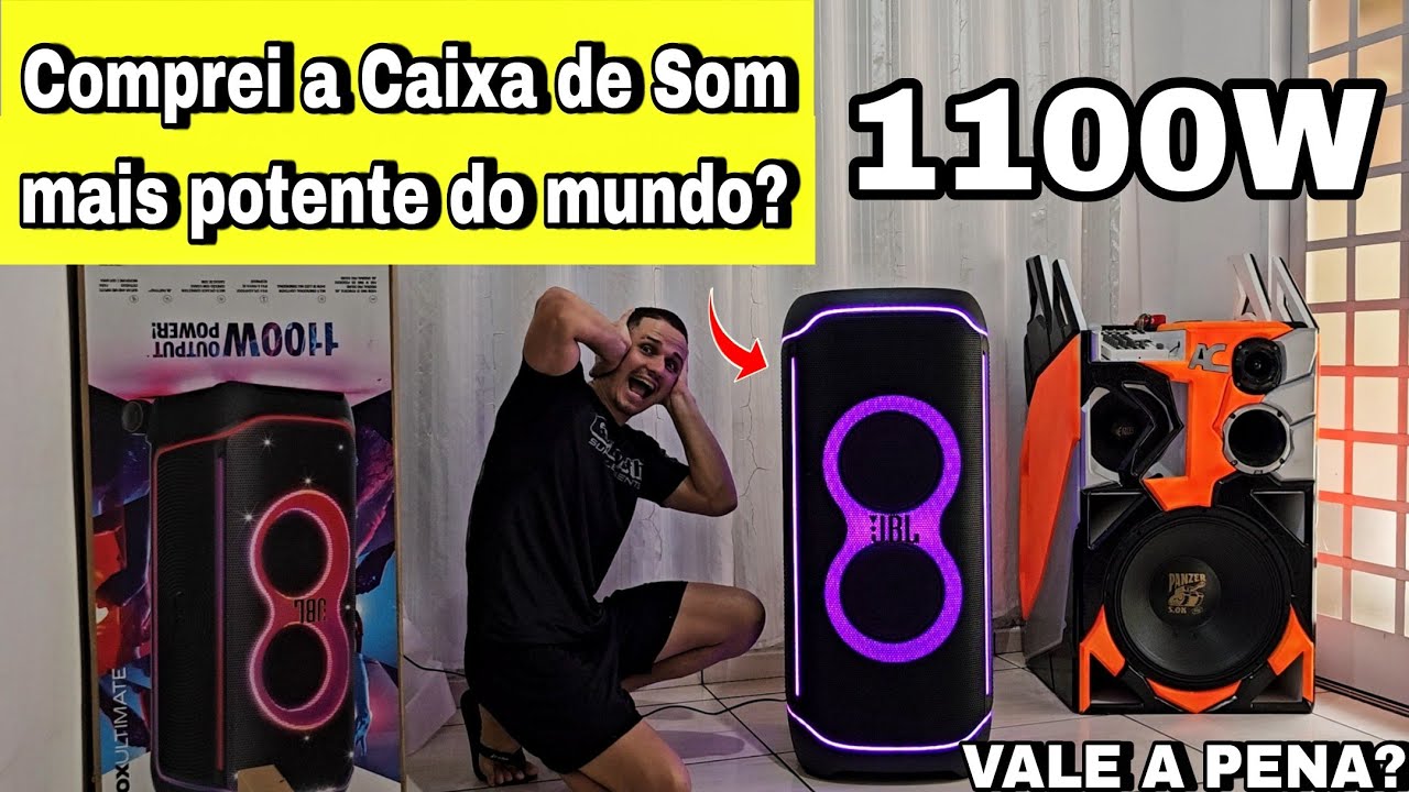 Vale a Pena? 🤔 JBL PartyBox Ultimate 🔊  Unboxing + Teste de Áudio 🔥