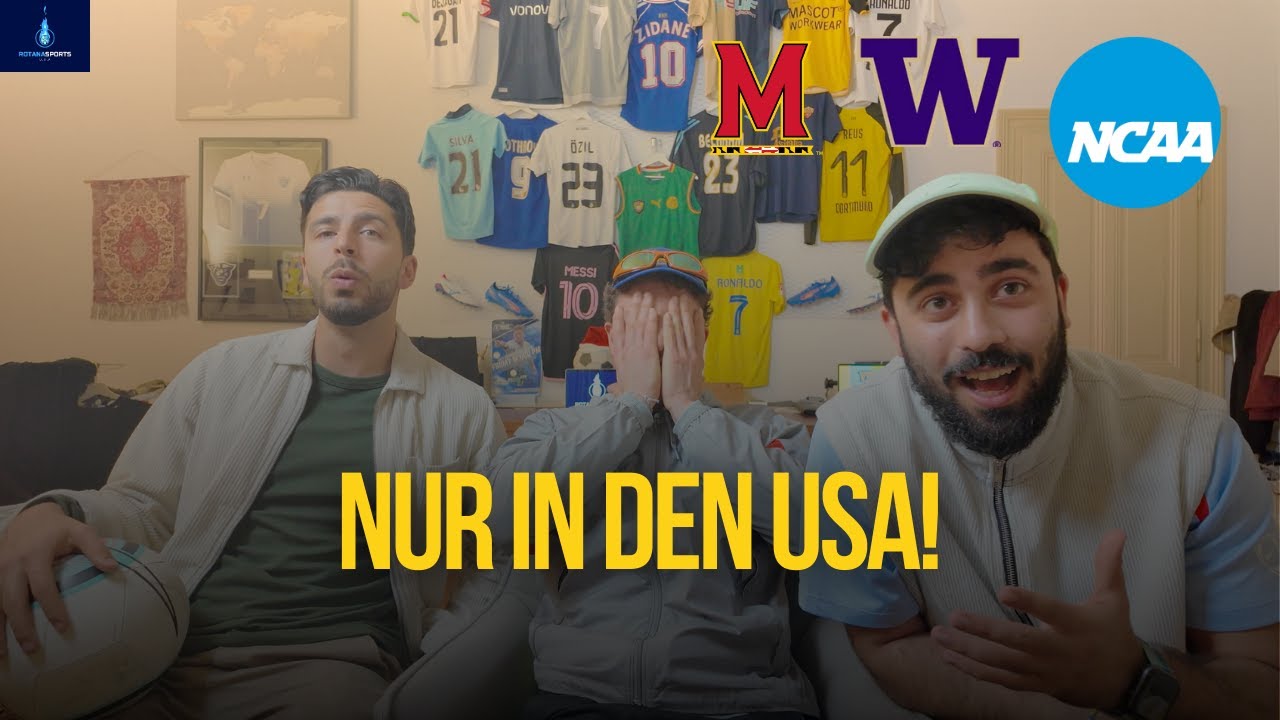 NCAA D1 College Soccer Reactions - Maryland vs Washington - Fußballstipendium USA