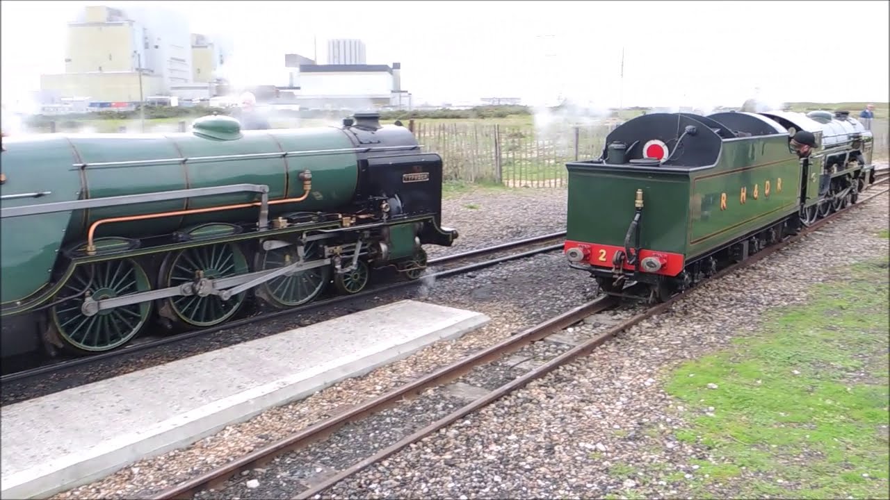 Romney Hythe & Dymchurch locos Typhoon & Northern Chief