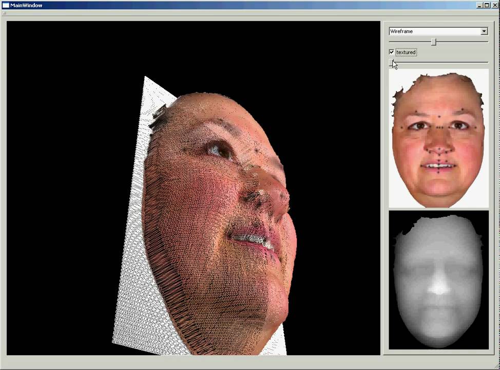 3D face reconstruction from texture and heightmap