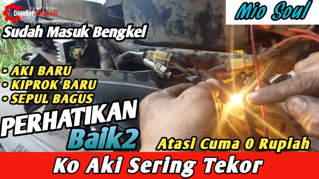 CARA MEMPERBAIKI AKI YANG SERING TEKOR PADA MOTOR MIO SOUL || Begini Cara Nyaaa Perhatikan Baik2