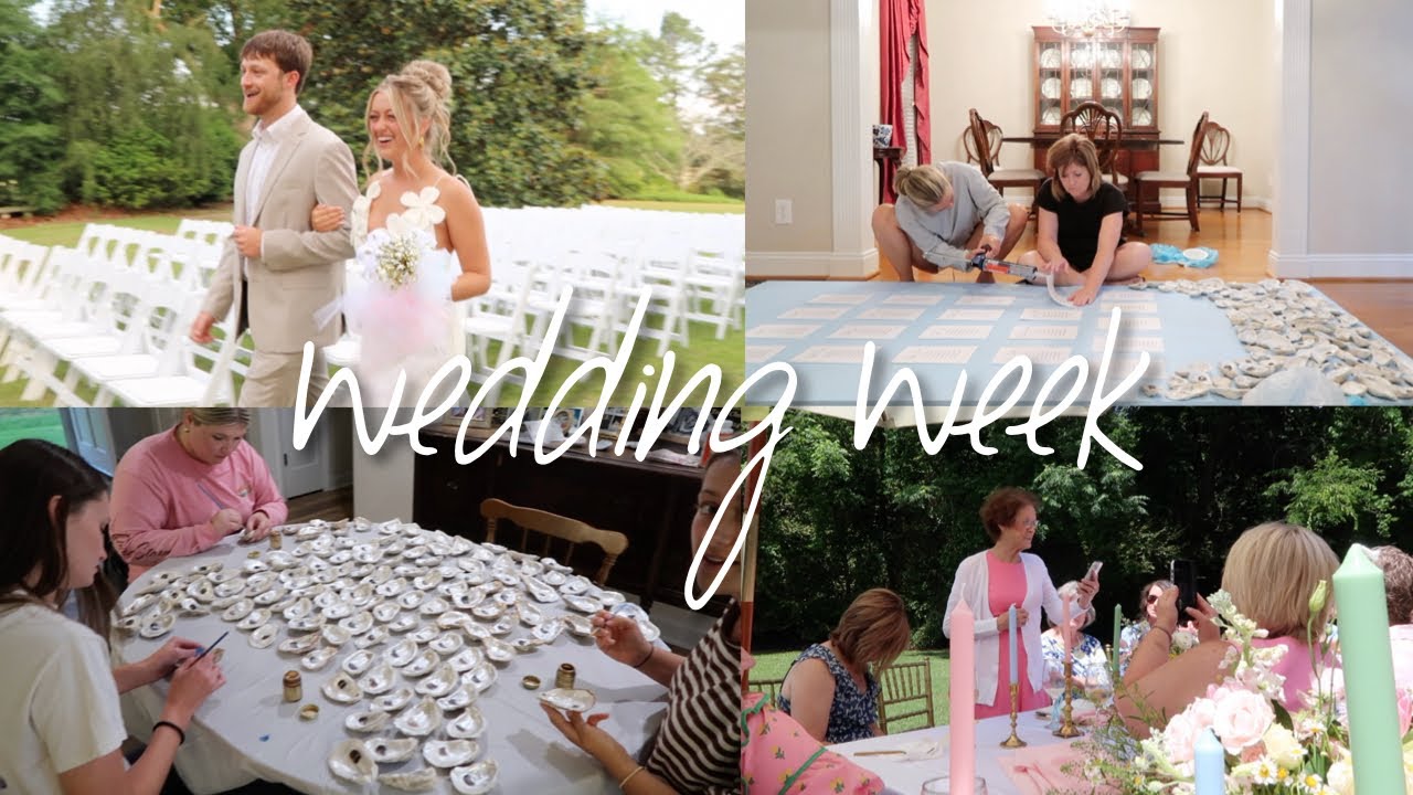 VLOG! rehearsal dinner, new hair style, bridesmaid luncheon, wedding week!