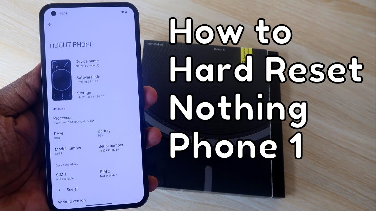 How to hard reset Nothing Phone 1 - Recover forgotten Android Phone Password?