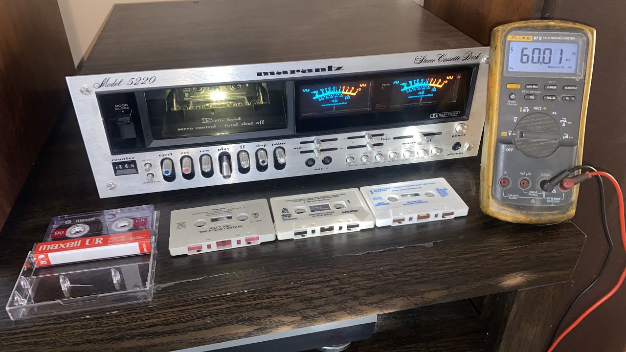 How to use a Test Tape to get Cassette Deck Speed 100% Accurate! Speed Adjustment on a Marantz 5220