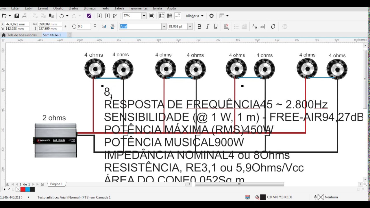 Como Fazer uma ligação serie paralelo para se obter casamento do impedância correto