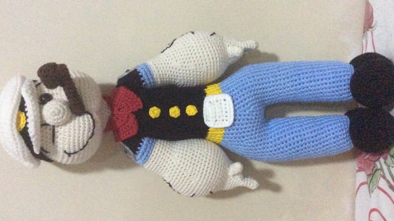 Amigurumi Popeye em Crochê (parte 2)