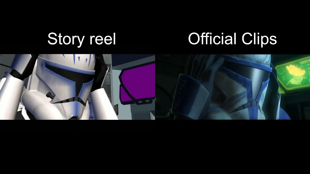Star Wars: The Clone Wars | Bad Batch Arc Story Reels & Official Clips Comparison