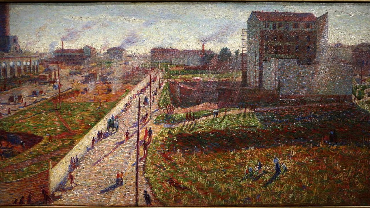 5 minuti con - Officine a Porta Romana di Umberto Boccioni