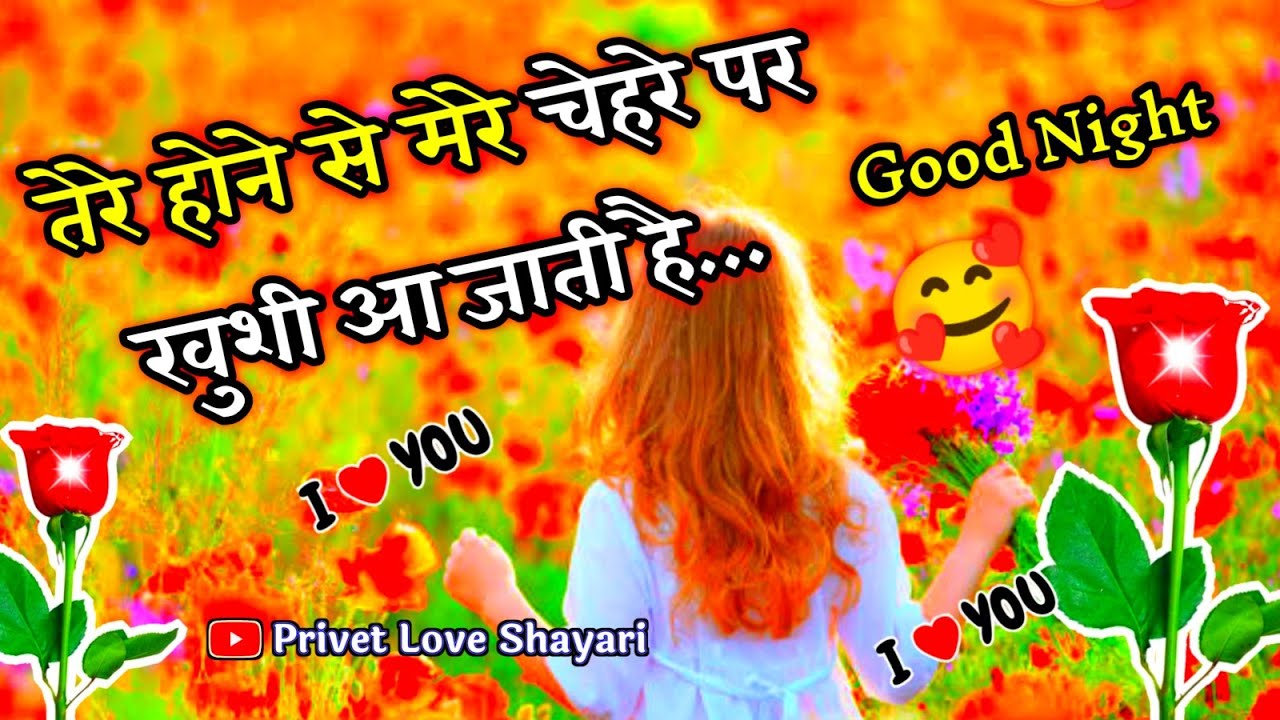 Shubh ratri 🌺 good night status 💞 Mohabbat wali shayari 💘 good night video 💞