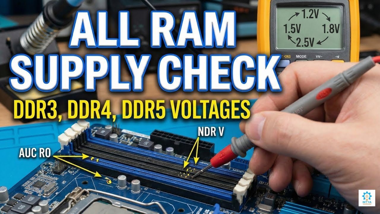 All RAM Supply Check Guide: DDR3, DDR4 & DDR5 Voltages