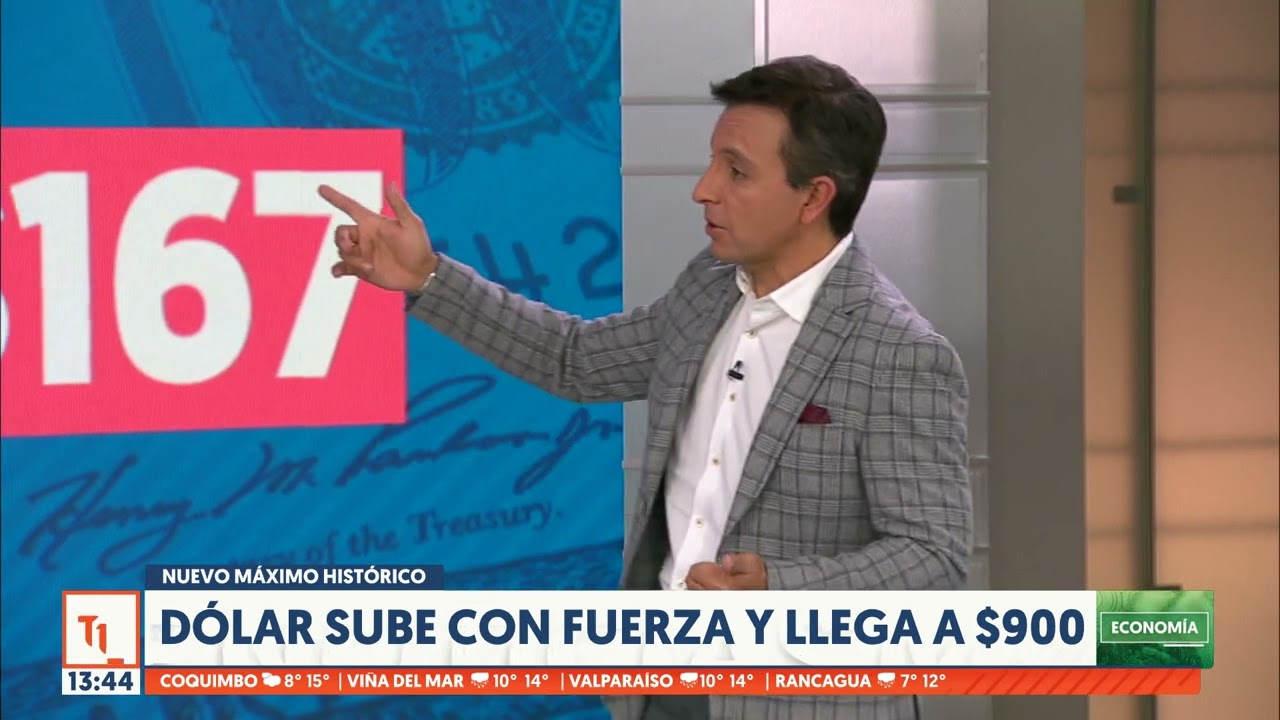 M&aacute;ximo hist&oacute;rico: d&oacute;lar supera los 900 pesos en Chile