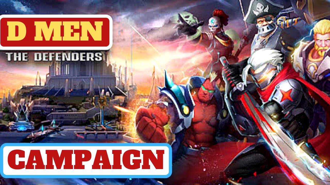 D-MEN The Defenders Campaign Gameplay, summons, my Elite and Legendary heroes