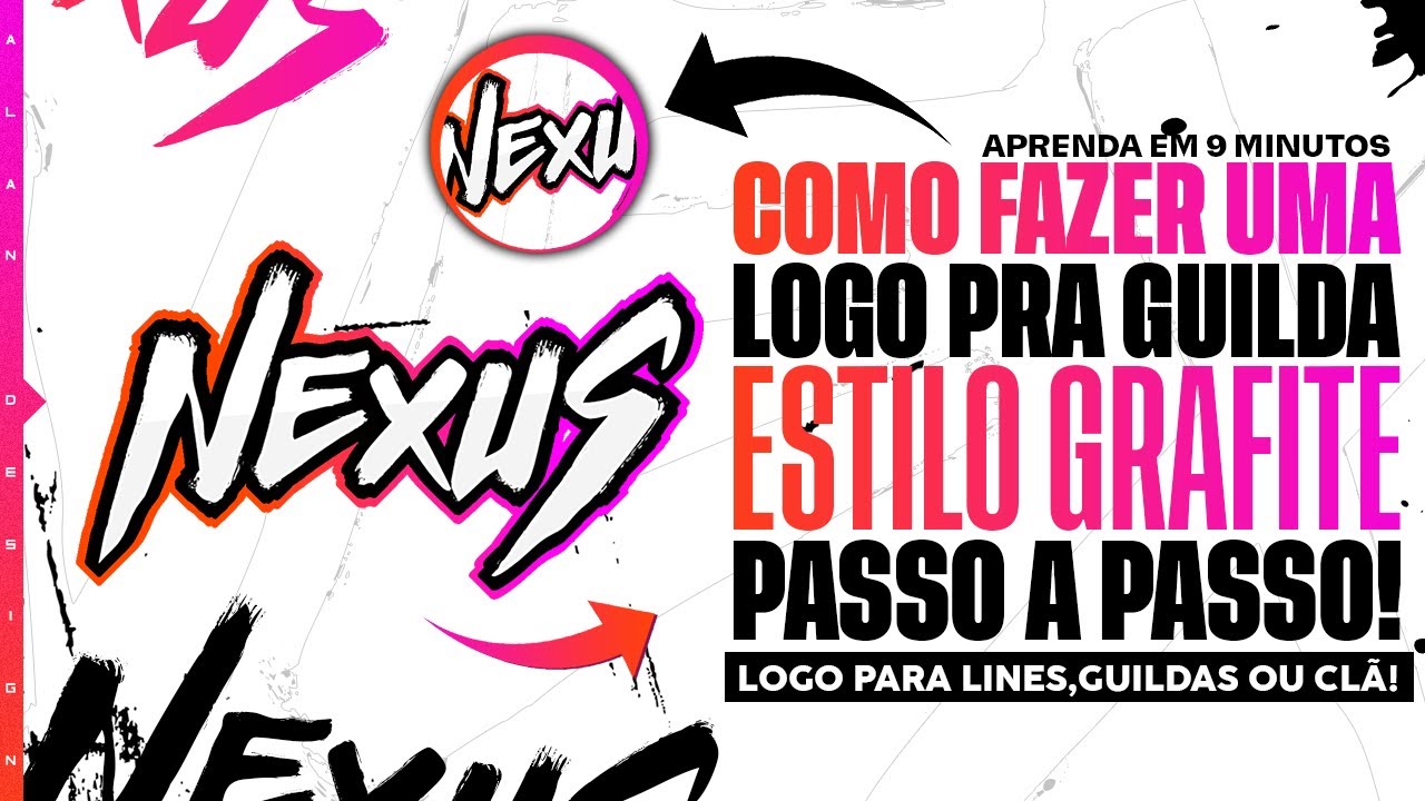 Tutorial Como Fazer Uma Logo Pra Guildas/Cl&atilde;s/Lines (Estilo Grafite) Pelo Celular Passo A Paso 2023!