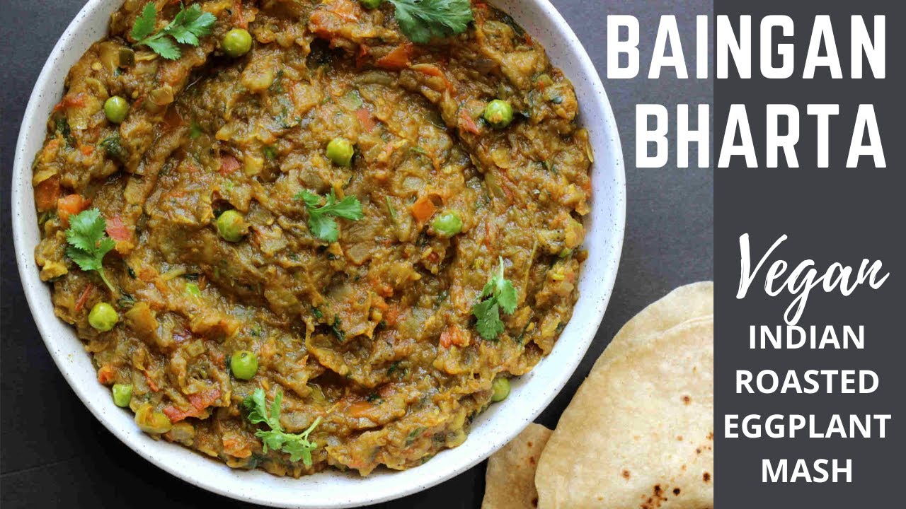 Baingan bharta | Indian vegan eggplant recipe