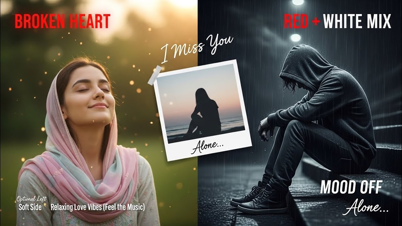 😰 BROKIN HART  RED WHITE MIXED SONG LOVE 😘💞 HINDY