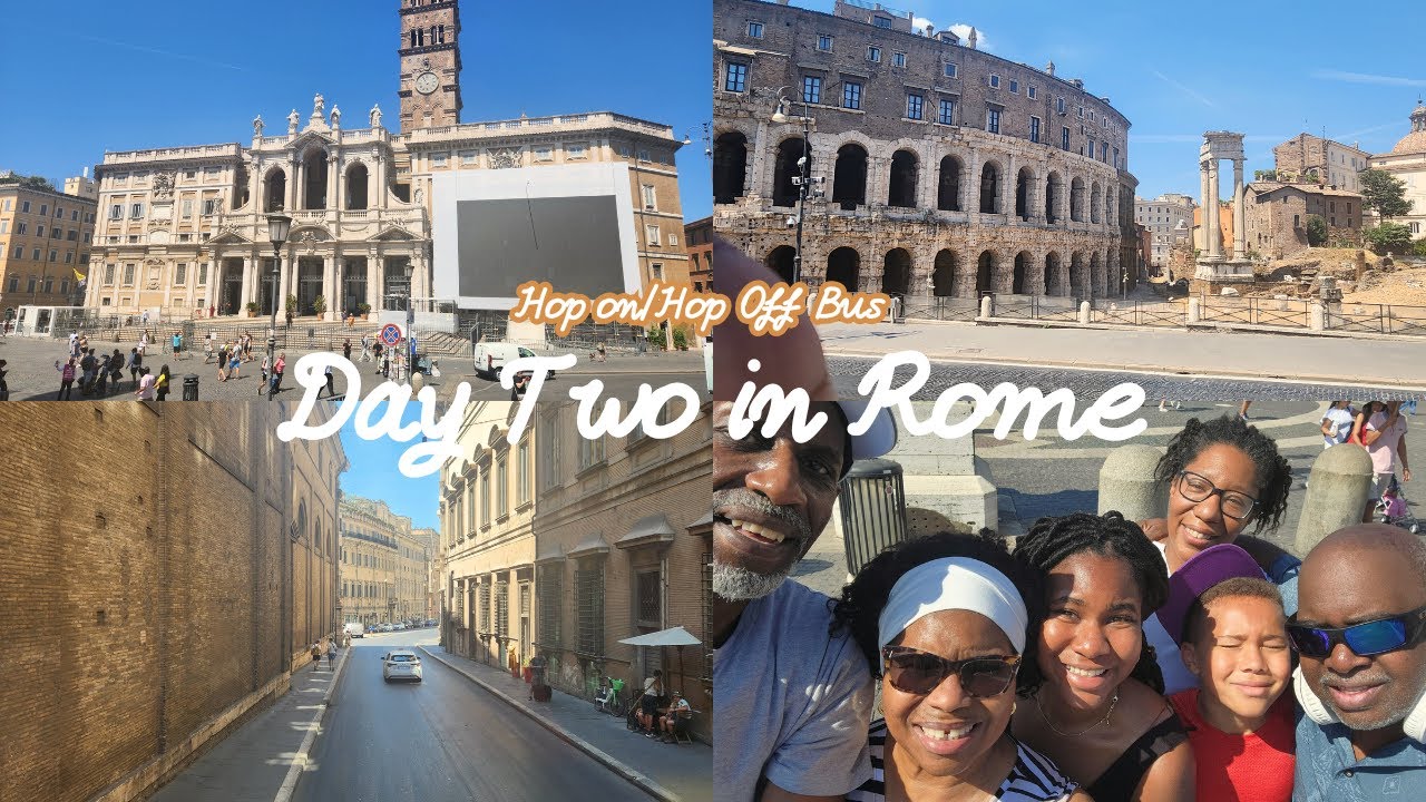 ~FIRST INTERNATIONAL FAMILY TRIP~ Hop On/Hop Off Bus in Rome!