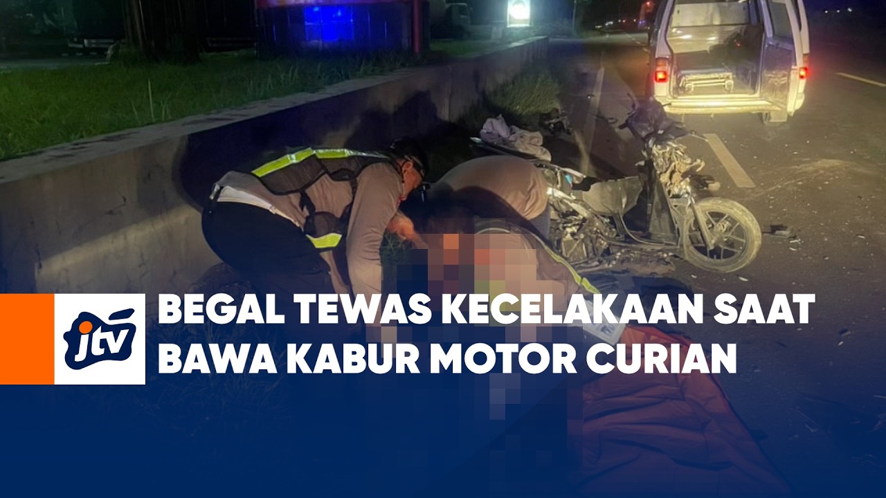 Begal Tewas Kecelakaan Saat Bawa Kabur Motor Curian