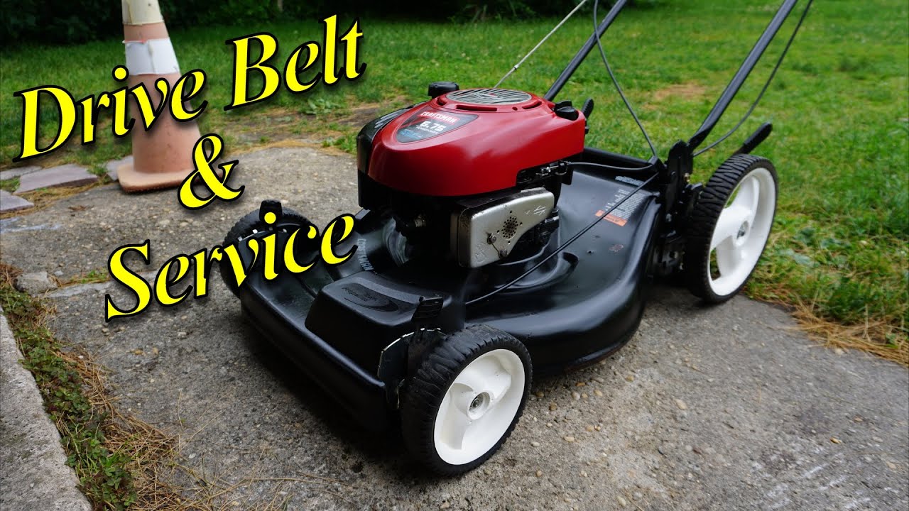 Front Drive Belt Replacement & Service on Craftsman 22inch Cut Self Propelled + Tune-Up