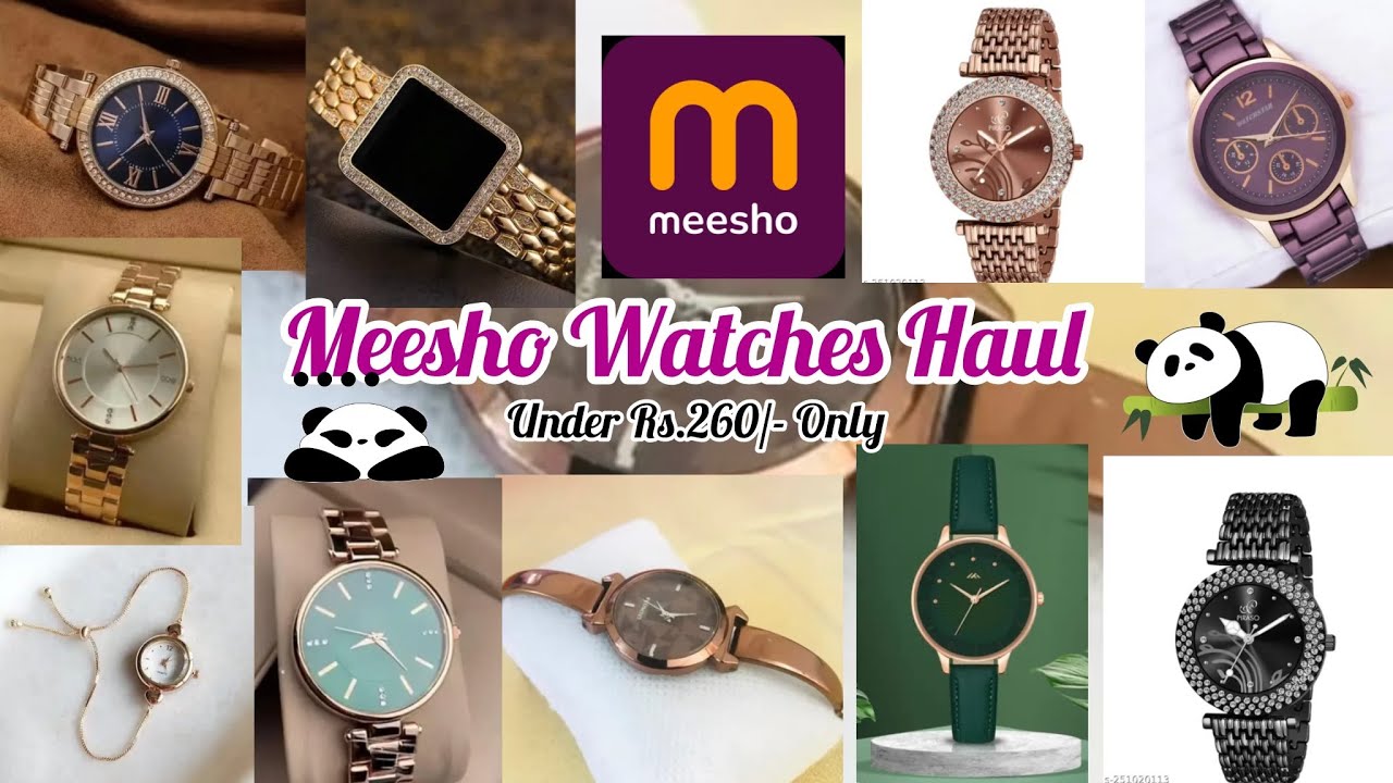 Meesho Watches Haul 💕 Under ₹299/- Only | Stylish & Trendy Watches | Affordable & Budget-Friendly