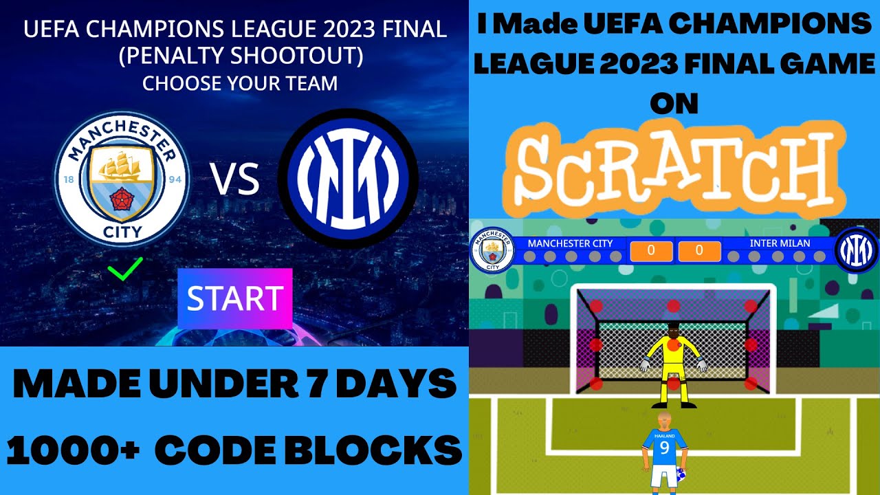 I Made UEFA CHAMPIONS LEAGUE 2023 FINAL PENALTY SHOOTOUT IN SCRATCH