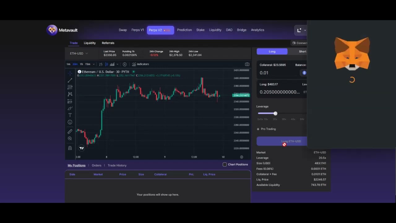 #LineaVoyage Tutorial: How to Trade on the Metavault DeFi Hub