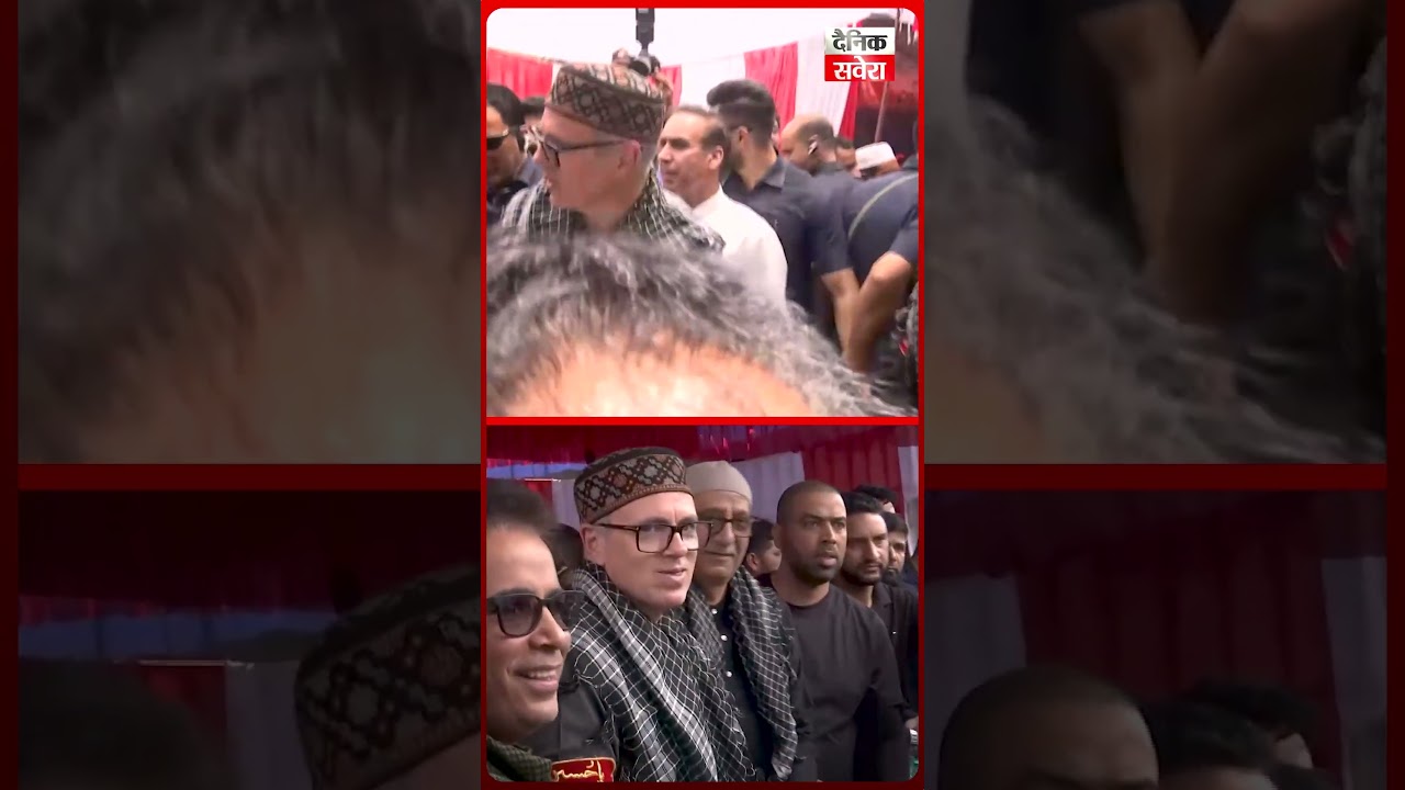CM Omar Abdullah Distributes Water Among Mourners at Youm-e-Ashura Sabeel in Zadibal