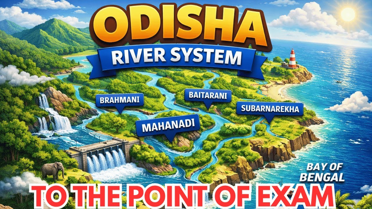 Rivers of Odisha Explained | Complete Geography for All Odisha Competitive Exams | Lipsita Mam