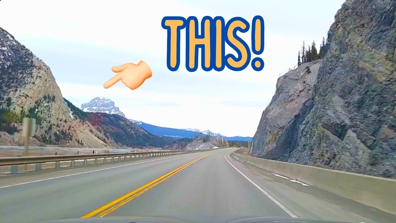 Scenic Winter Mountain Drive | Historic Canada Crowsnest Pass TIMELAPSE
