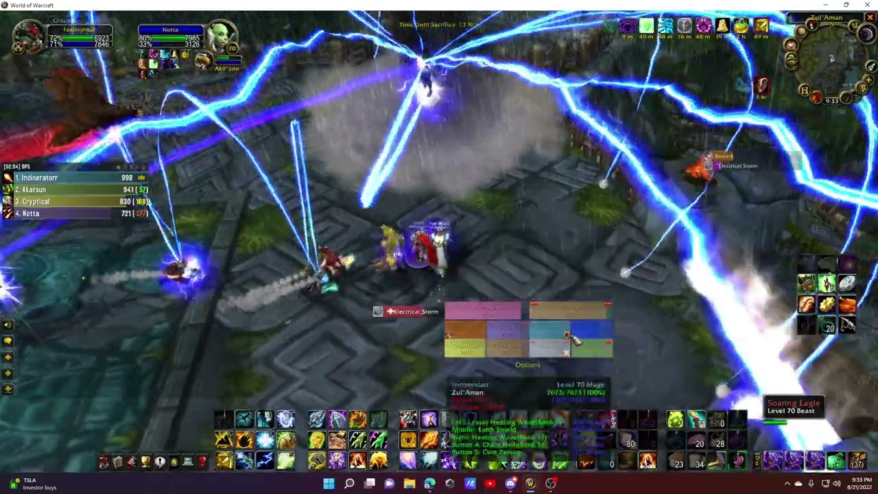 Zul'aman. First boss, Akil'zon (The Burning Crusade)
