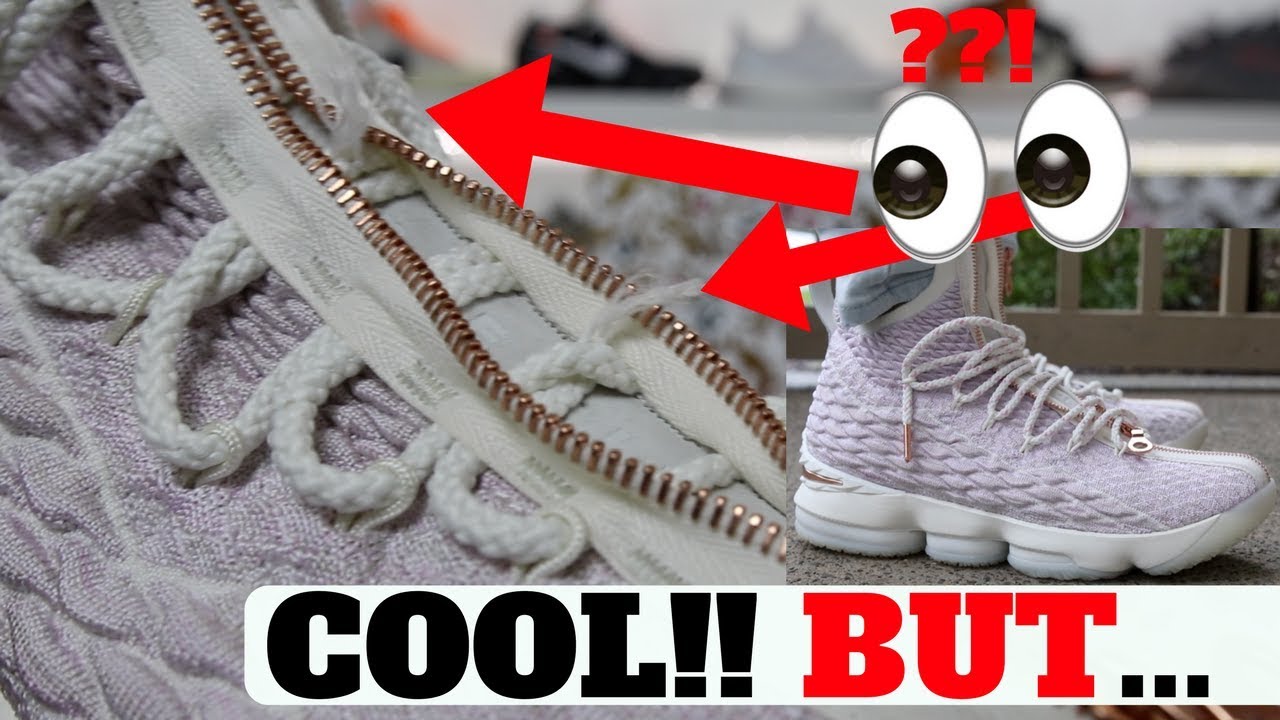 1 BIG PROBLEM! KITH X NIKE LEBRON XV ROSE GOLD REVIEW / ON FEET