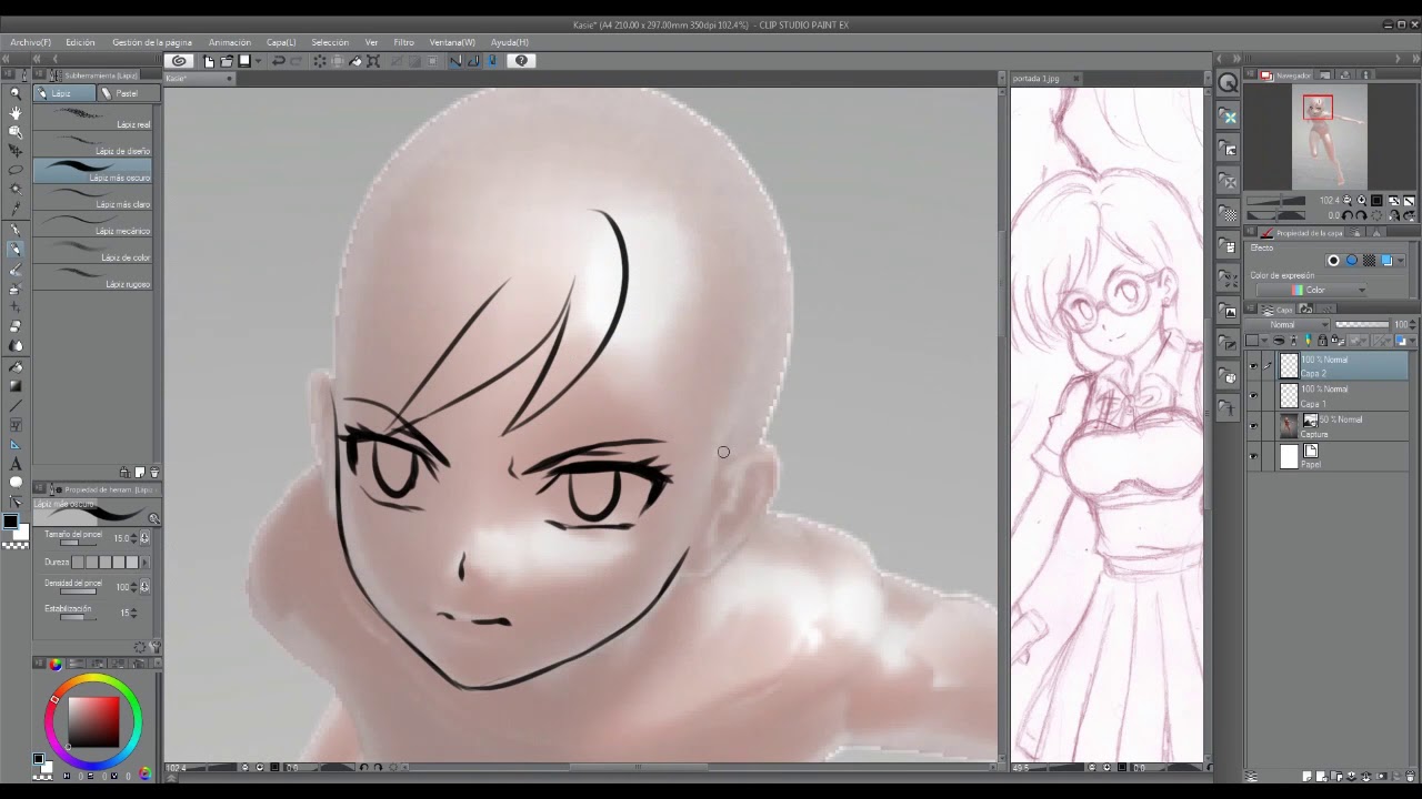 Dibujando con DesignDoll + Clip Studio Paint