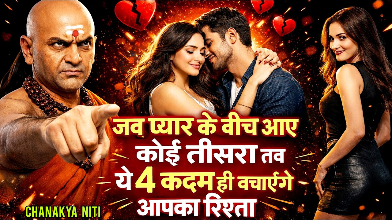 जब प्यार के बीच आए कोई तीसरा तब ये 4 कदम ही बचाएंगे रिश्ता ! || Chanakya Niti  || #gyanodayspeaks