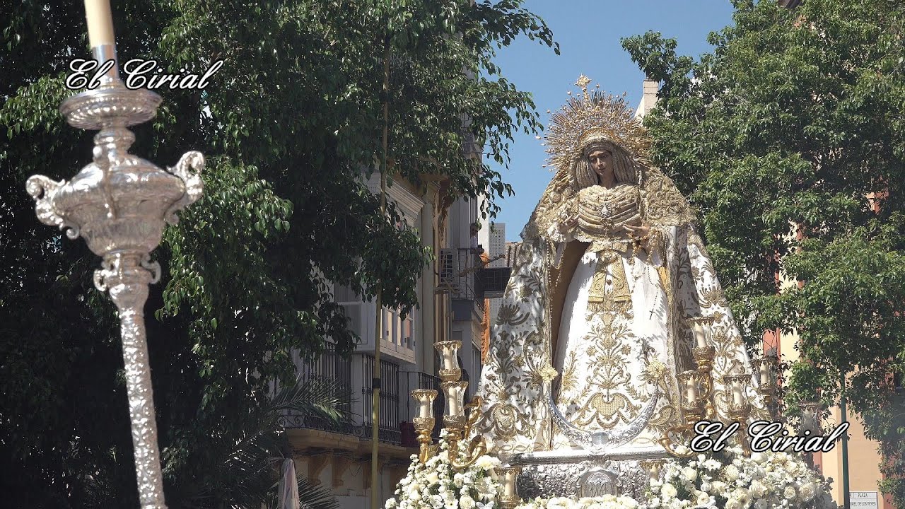 VIRGEN DE LA PAZ MALAGA 2024 TRASLADO DESDE LA IGLESIA DE SANTO DOMINGO AL SANTUARIO DE LA VICTORIA