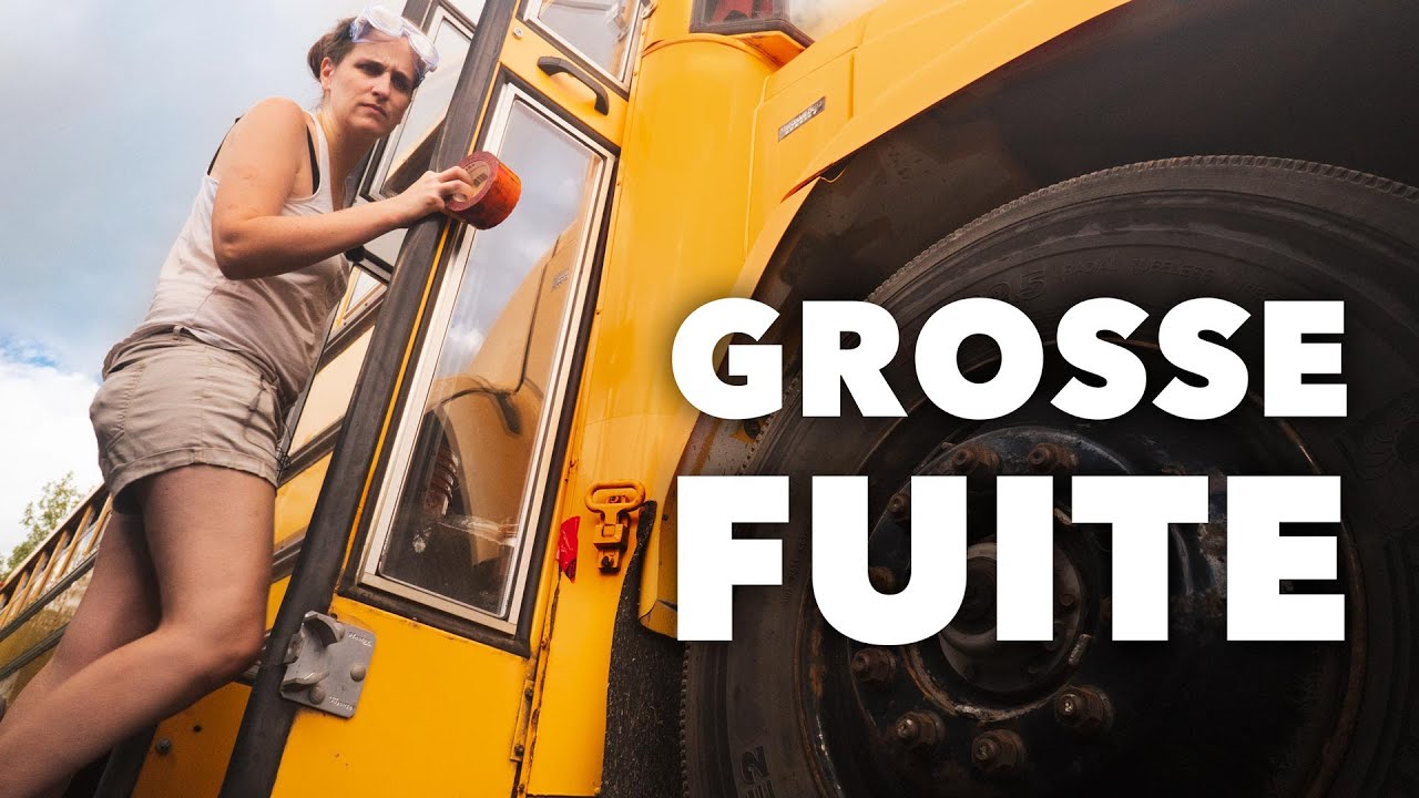 🚌 😭 ON PENSAIT AVOIR TROUVÉ LA FUITE... | Notre bus scolaire aménagé #49