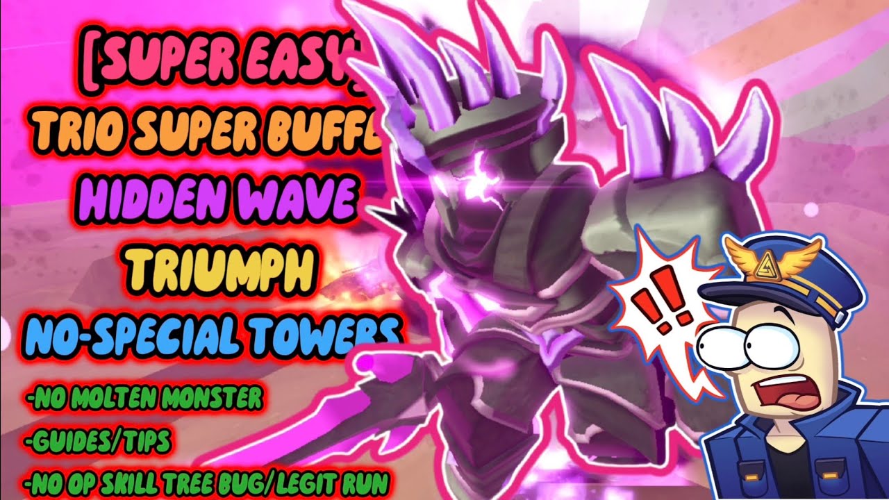 [SUPER EASY] Trio SUPER-BUFFED Triumph No-Special Towers/NST + GUIDES || Tower Defense Simulator