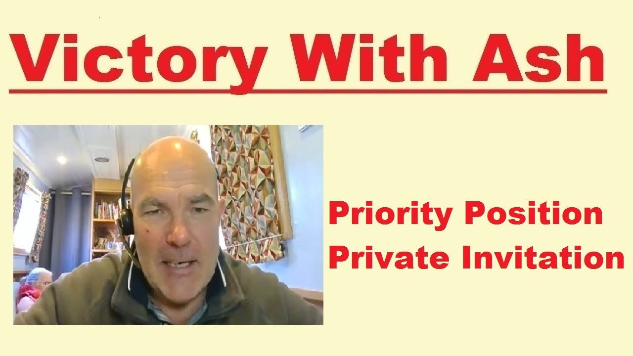 PRIORITY POSITION & PRIVATE INVITATION 💎 by Red Redfern 💎 #victorywithash 💎