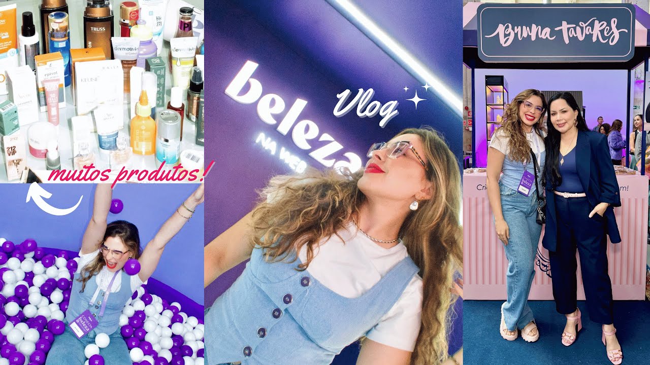 GANHEI UMA SACOLA LOTADA DE PRODUTOS DE BELEZA - VLOG CONECTA BELEZA 2025!