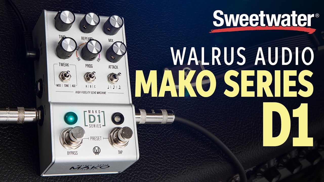 Walrus Audio Mako Series D1 High Fidelity Delay Pedal Demo