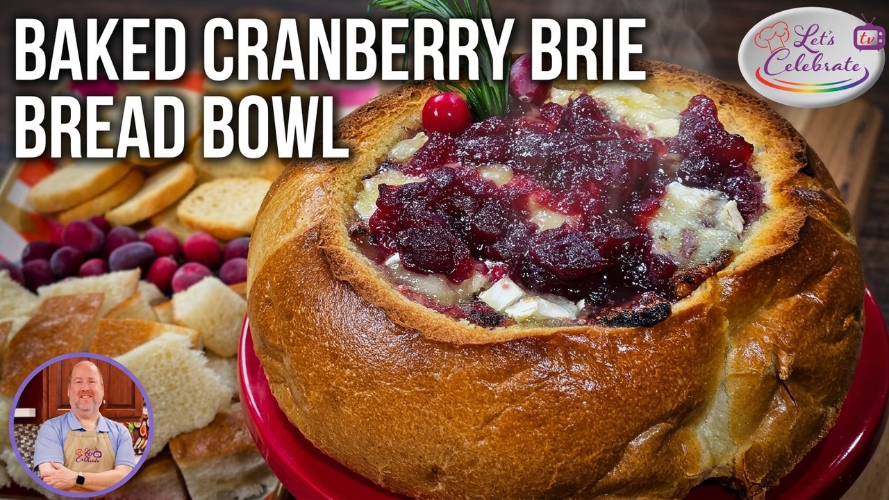 How to Make Baked Cranberry Brie in a Bread Bowl - It's Brie-tiful!