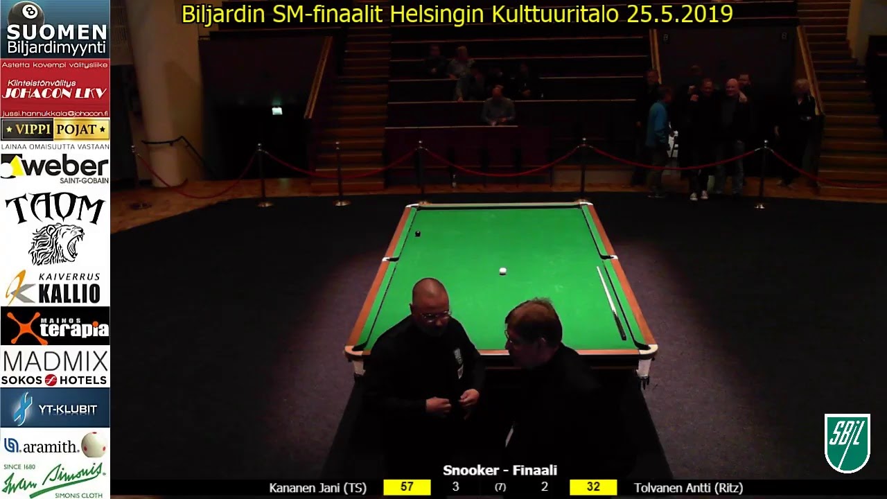 Snooker, Biljardi SM-finaalit 25.5.2019 - selostus