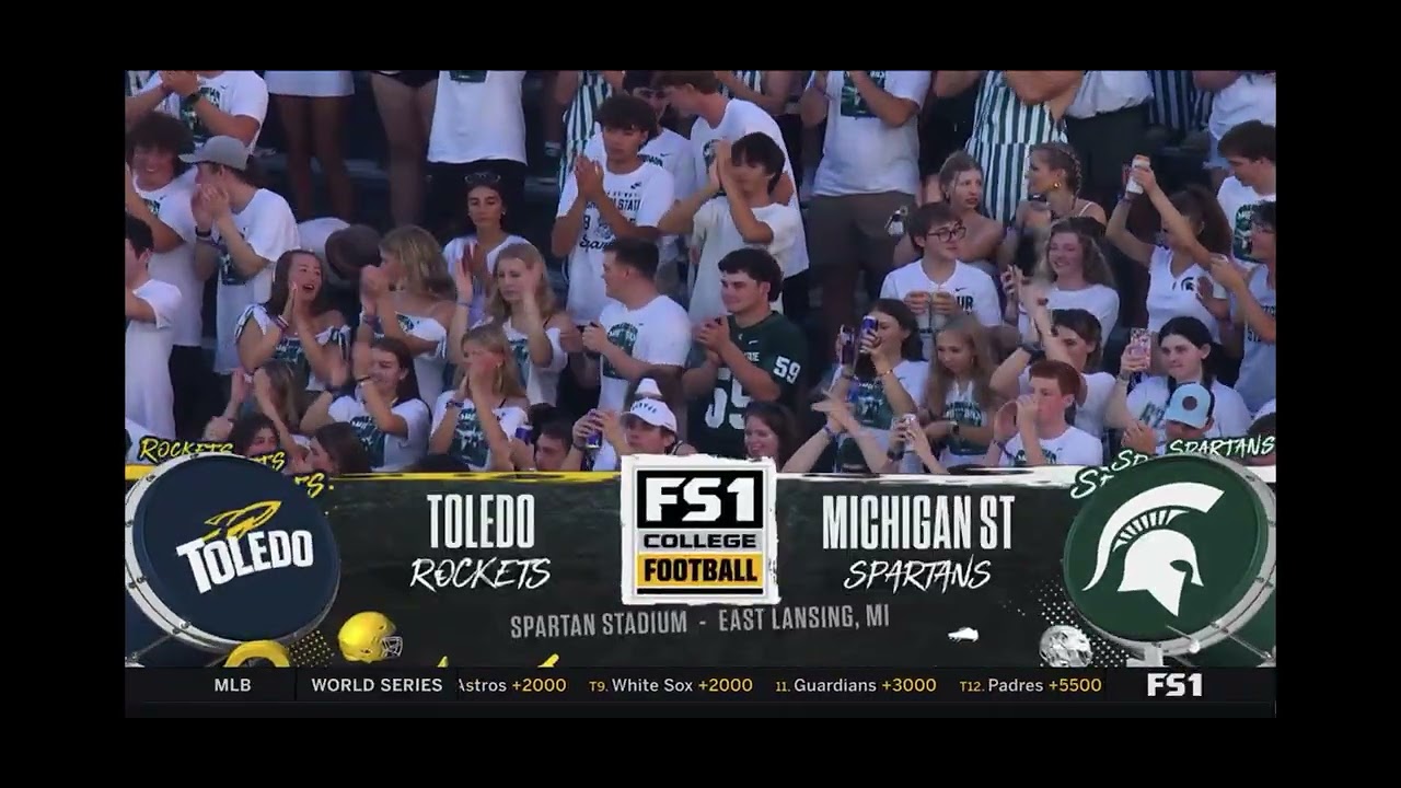 Представление матча NCAA по футболу на FS1: Толедо против Мичиган Стэйт