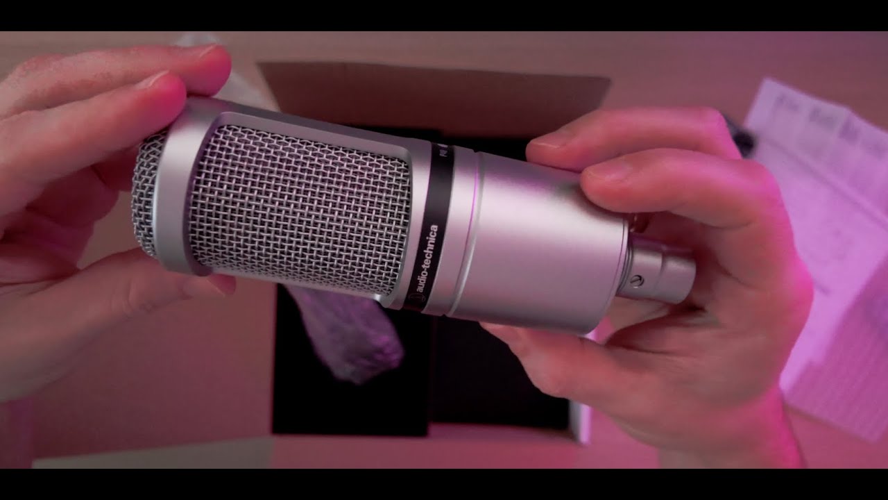 Audio-Technica AT2020 - Unboxing for Streaming & Podcasting & Studio recording (XLR)